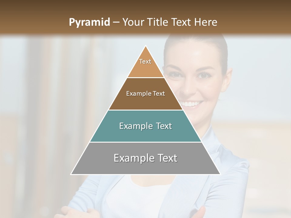 Worker Woman Corporation PowerPoint Template