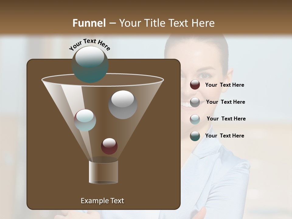 Worker Woman Corporation PowerPoint Template