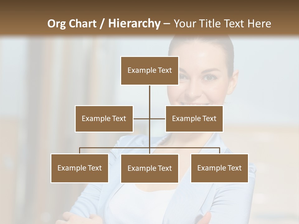 Worker Woman Corporation PowerPoint Template