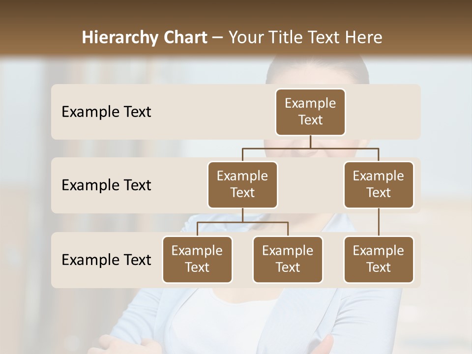 Worker Woman Corporation PowerPoint Template