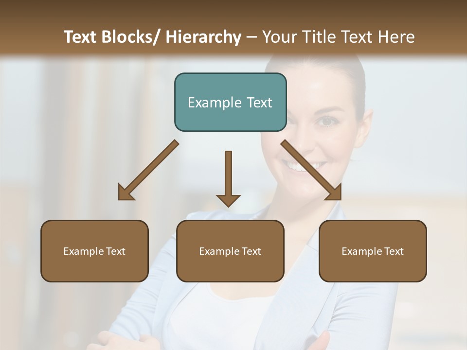 Worker Woman Corporation PowerPoint Template