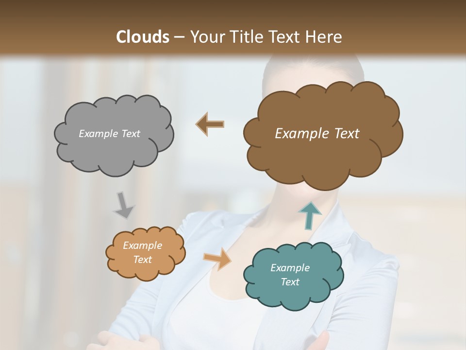 Worker Woman Corporation PowerPoint Template
