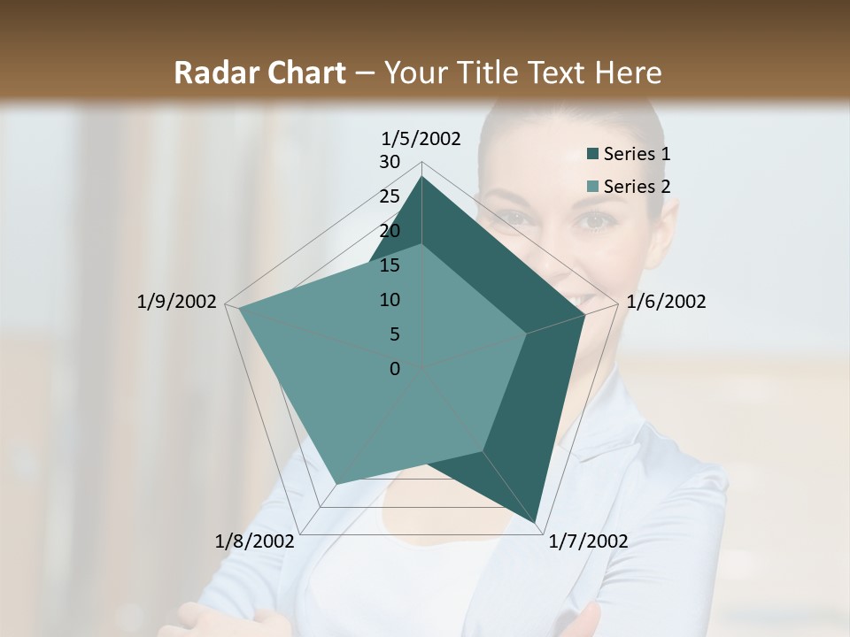 Worker Woman Corporation PowerPoint Template