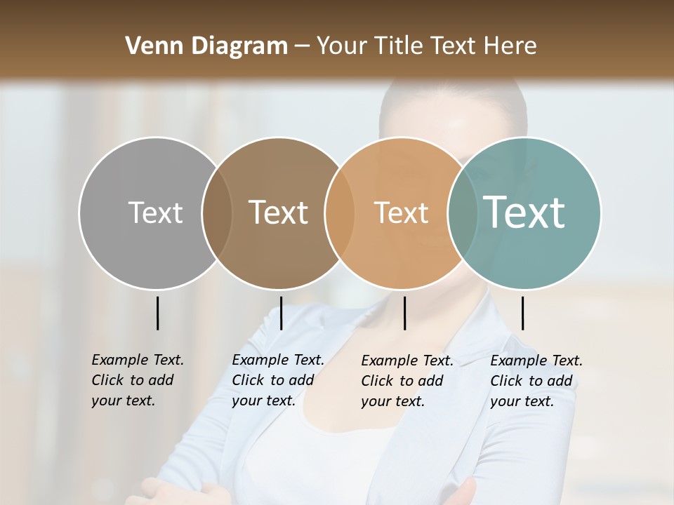 Worker Woman Corporation PowerPoint Template