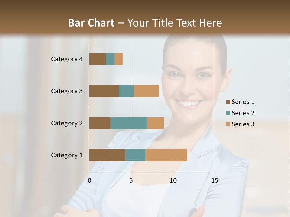 Worker Woman Corporation PowerPoint Template