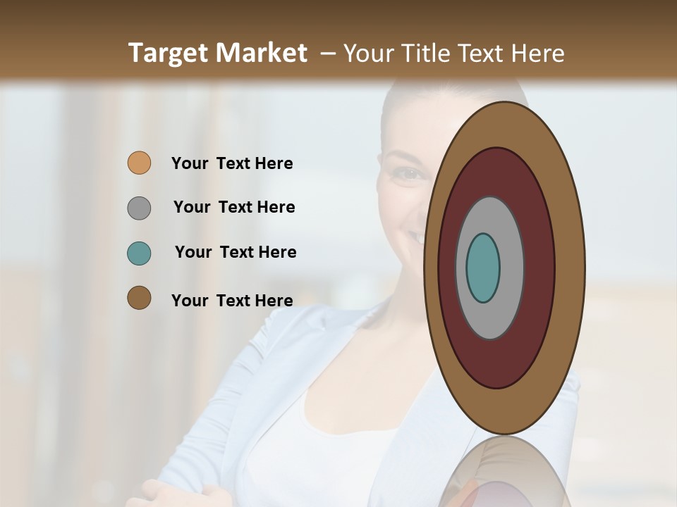 Worker Woman Corporation PowerPoint Template