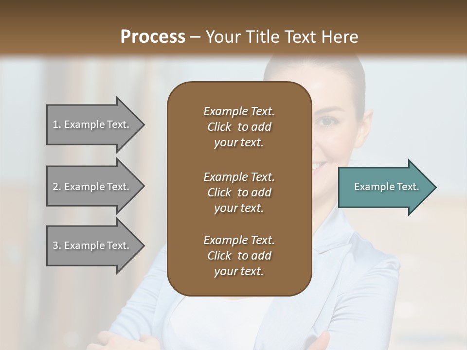 Worker Woman Corporation PowerPoint Template