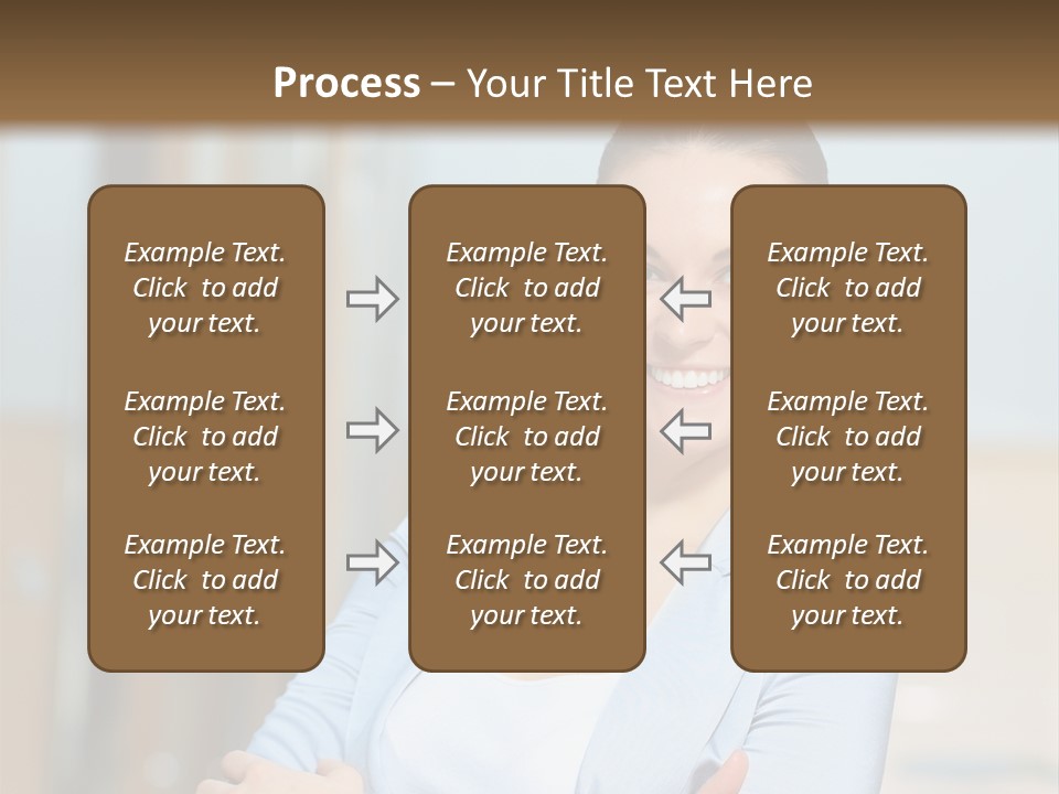 Worker Woman Corporation PowerPoint Template
