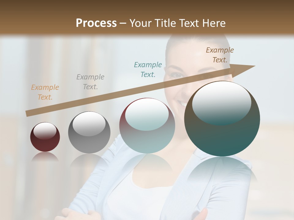 Worker Woman Corporation PowerPoint Template