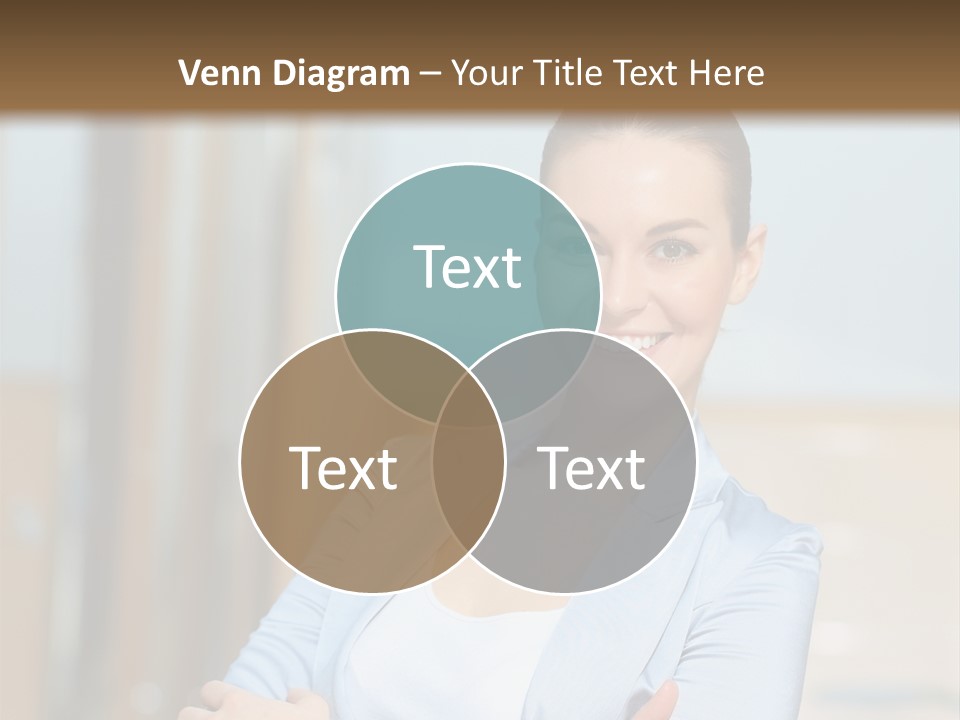 Worker Woman Corporation PowerPoint Template