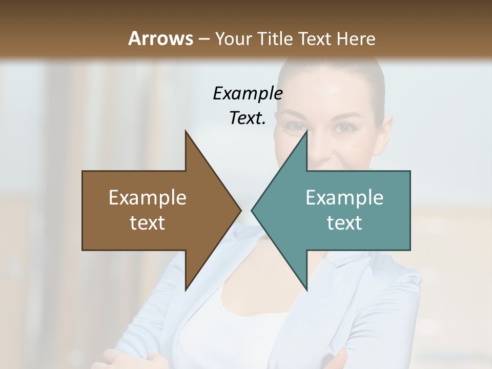 Worker Woman Corporation PowerPoint Template