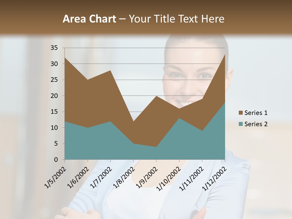 Worker Woman Corporation PowerPoint Template