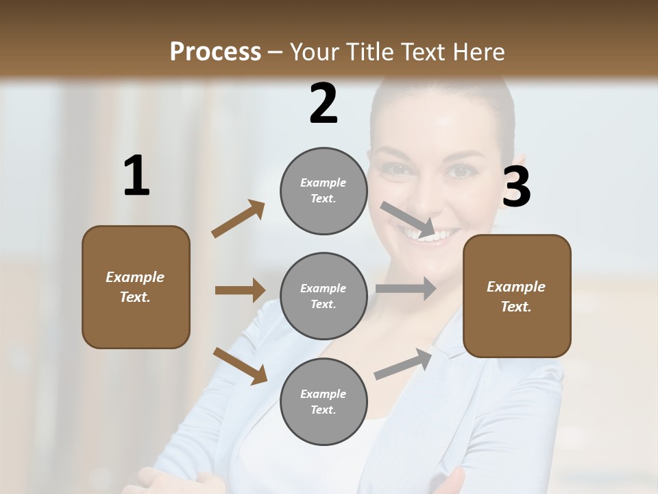 Worker Woman Corporation PowerPoint Template
