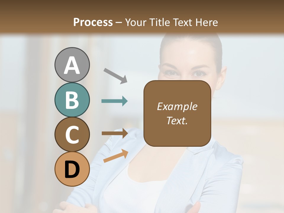 Worker Woman Corporation PowerPoint Template