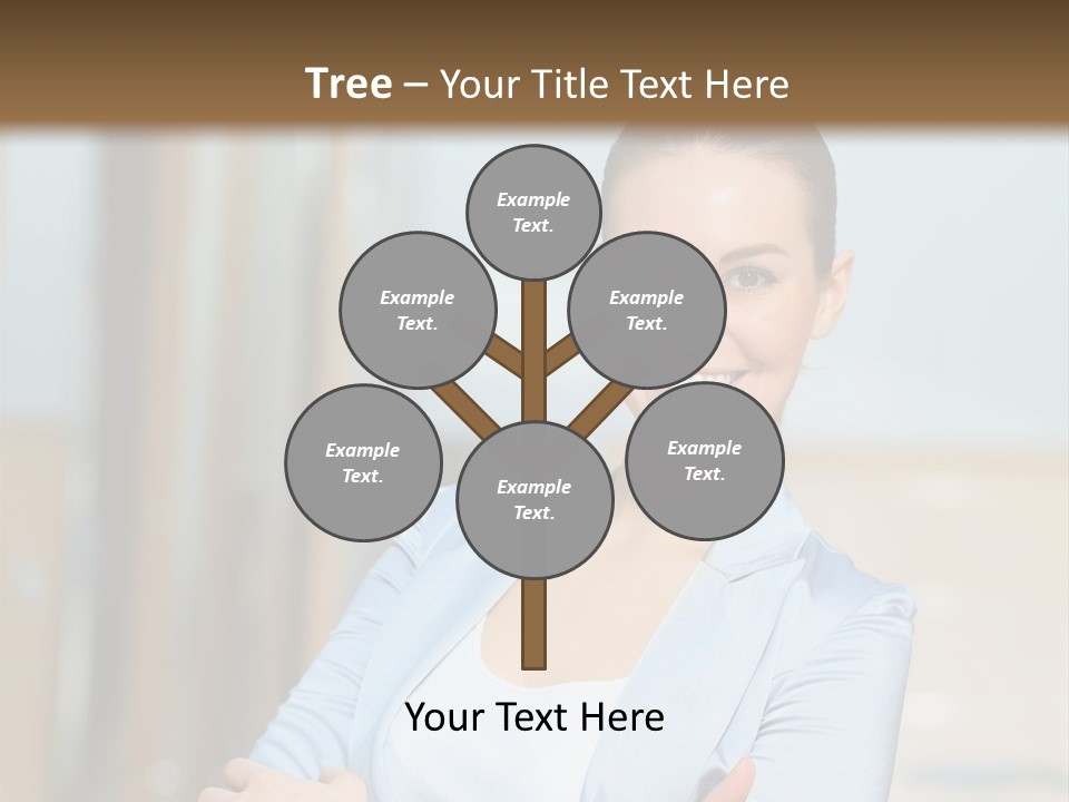 Worker Woman Corporation PowerPoint Template