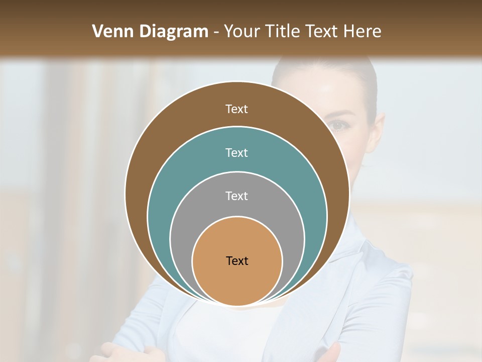 Worker Woman Corporation PowerPoint Template