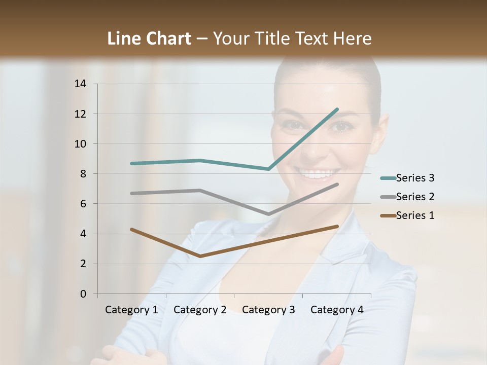 Worker Woman Corporation PowerPoint Template