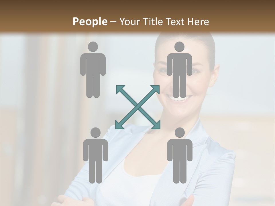 Worker Woman Corporation PowerPoint Template