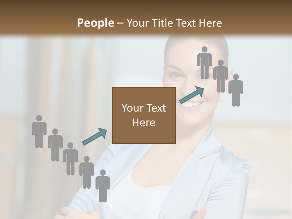 Worker Woman Corporation PowerPoint Template