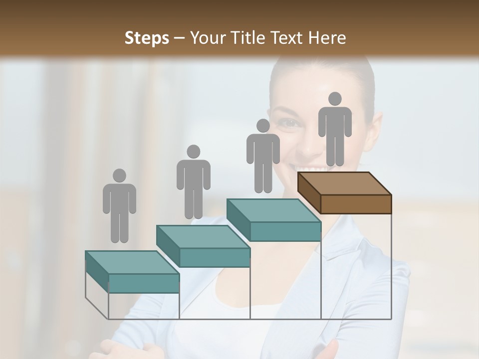 Worker Woman Corporation PowerPoint Template
