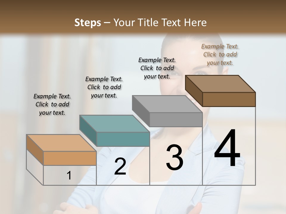Worker Woman Corporation PowerPoint Template
