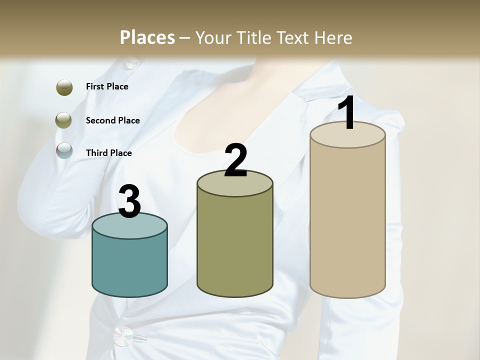 Pretty Caucasian Corporation PowerPoint Template