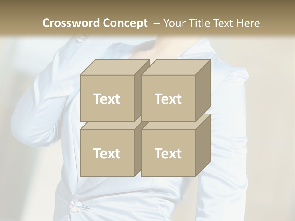 Pretty Caucasian Corporation PowerPoint Template