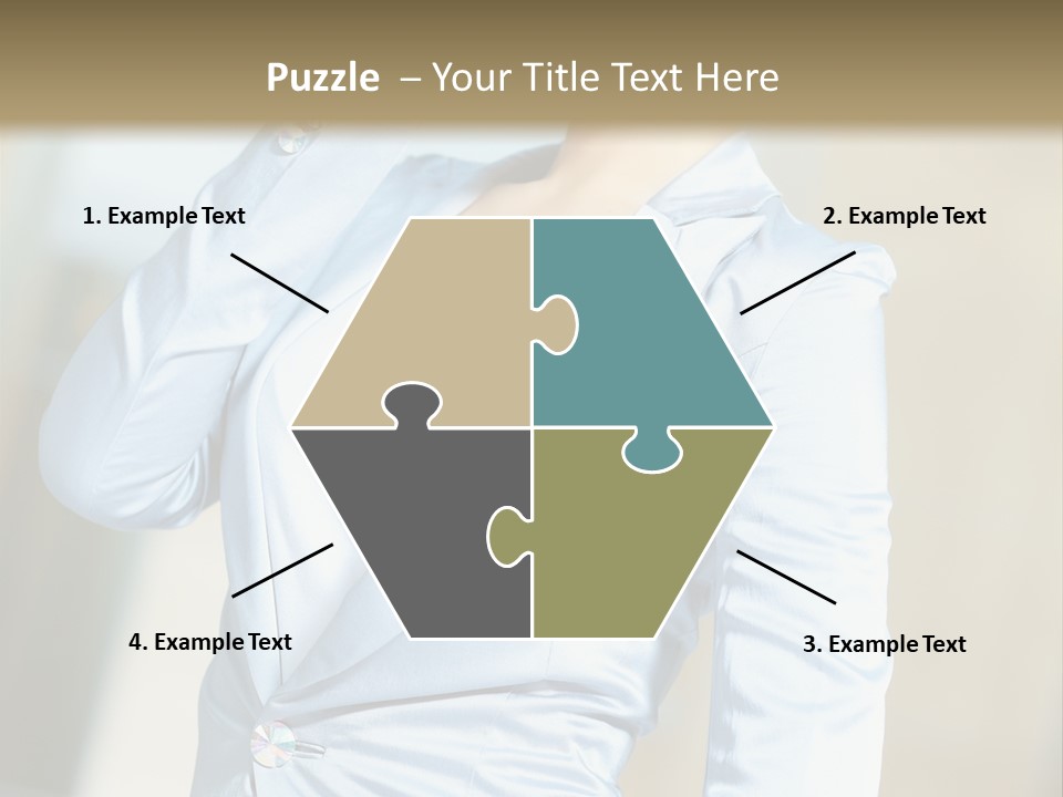 Pretty Caucasian Corporation PowerPoint Template