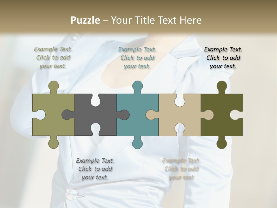 Pretty Caucasian Corporation PowerPoint Template