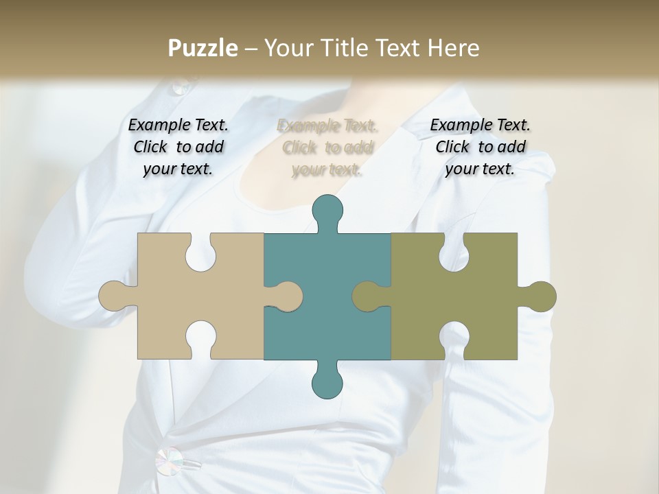 Pretty Caucasian Corporation PowerPoint Template