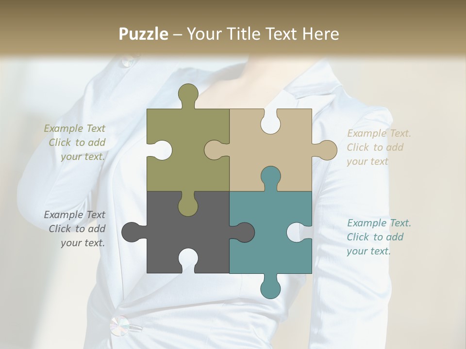 Pretty Caucasian Corporation PowerPoint Template