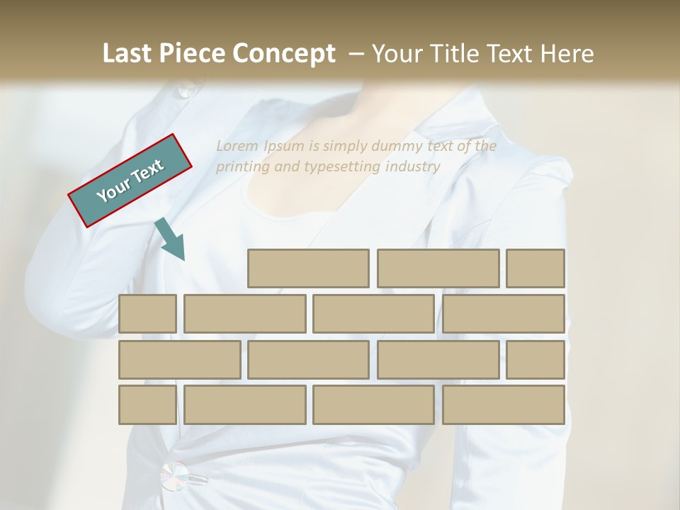 Pretty Caucasian Corporation PowerPoint Template