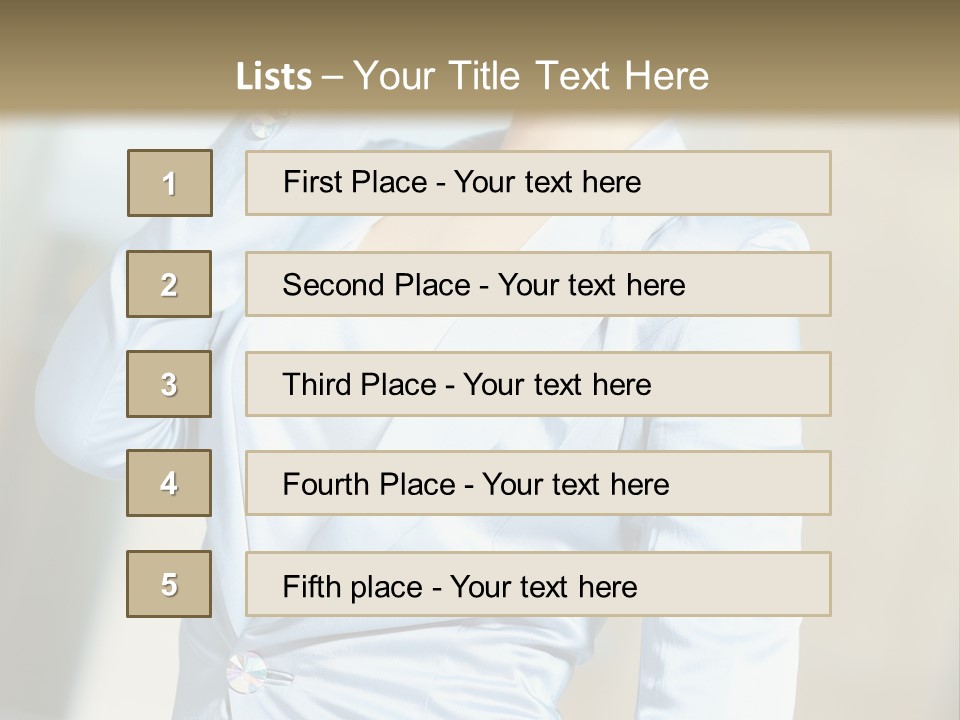 Pretty Caucasian Corporation PowerPoint Template