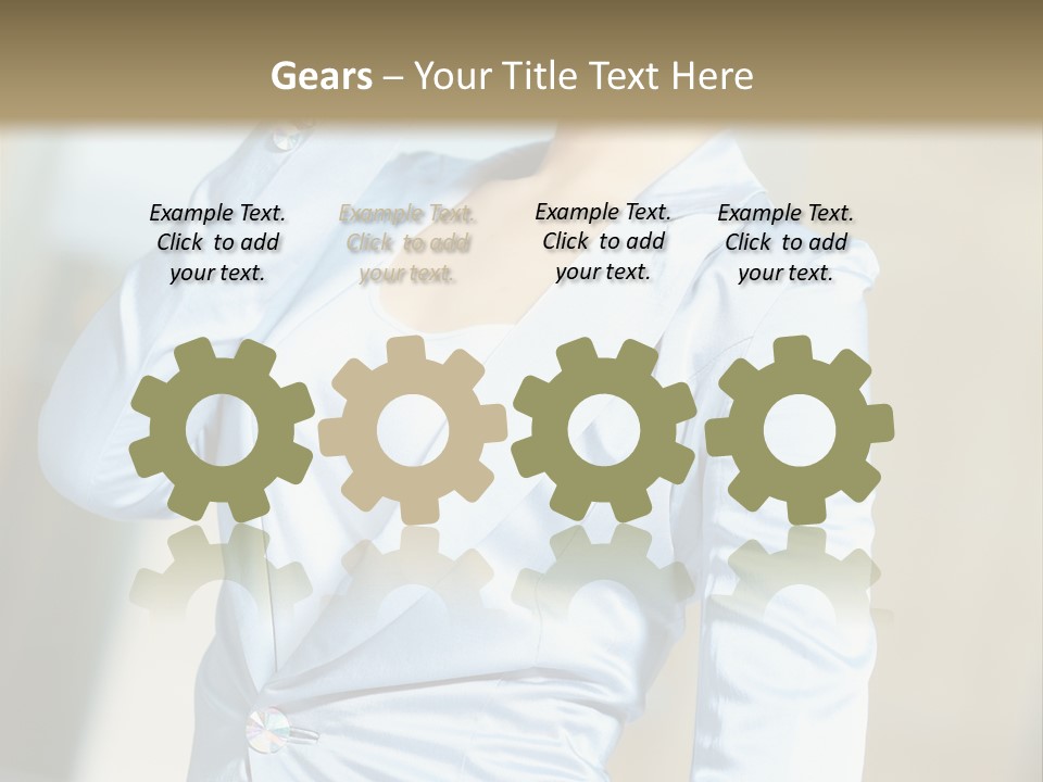 Pretty Caucasian Corporation PowerPoint Template