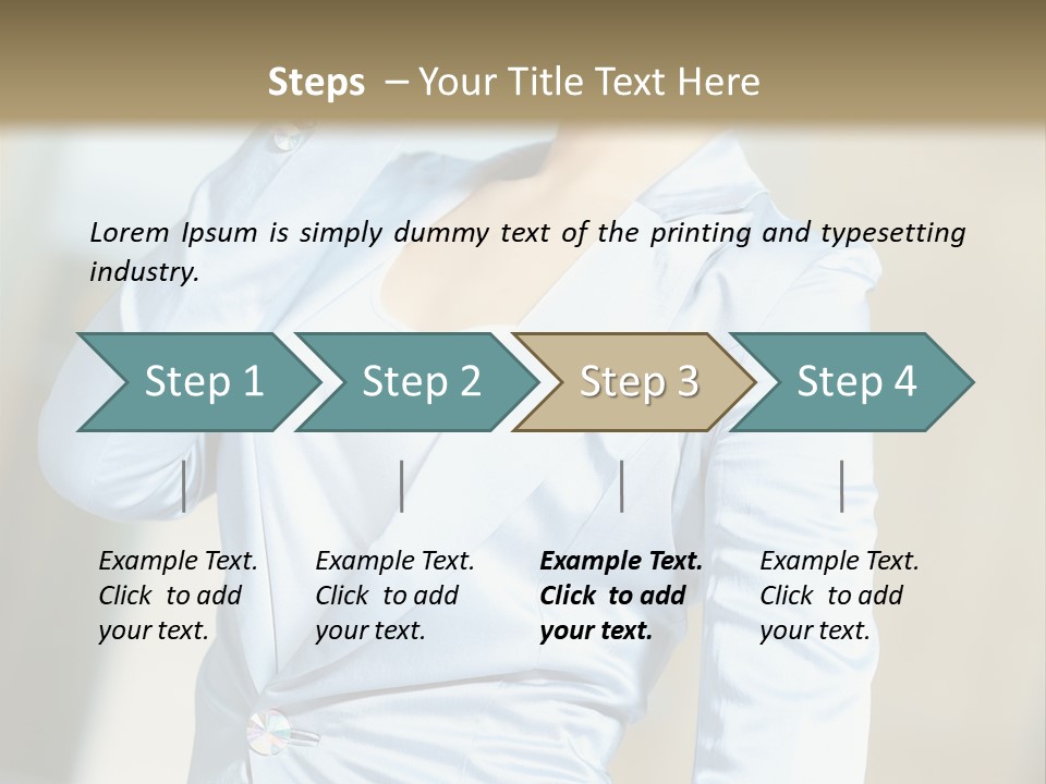 Pretty Caucasian Corporation PowerPoint Template