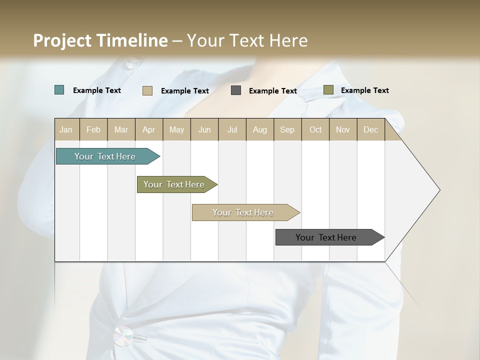 Pretty Caucasian Corporation PowerPoint Template