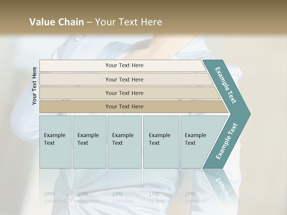 Pretty Caucasian Corporation PowerPoint Template
