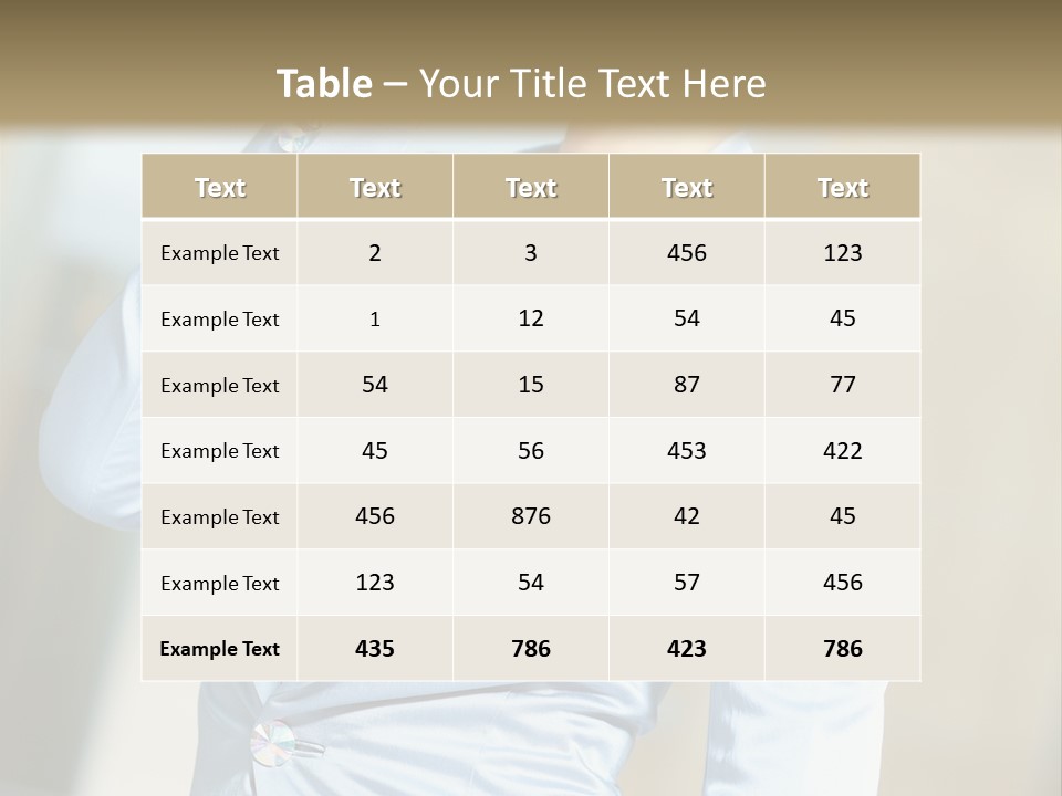 Pretty Caucasian Corporation PowerPoint Template