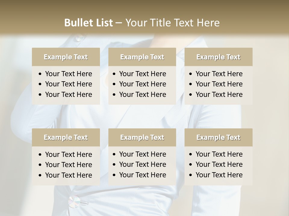 Pretty Caucasian Corporation PowerPoint Template