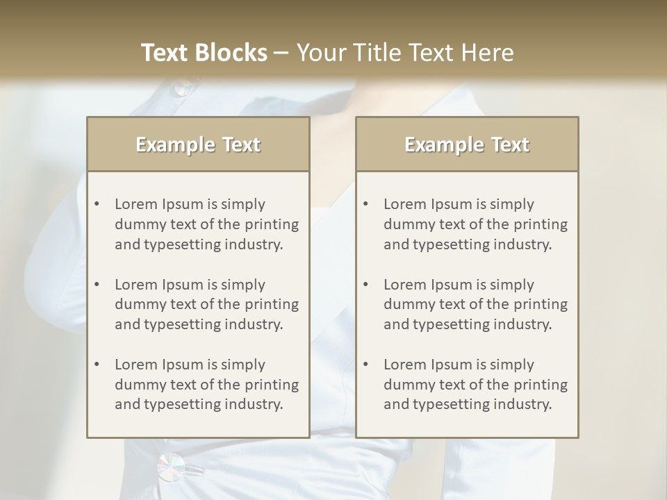 Pretty Caucasian Corporation PowerPoint Template