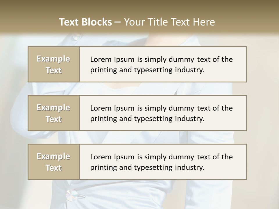 Pretty Caucasian Corporation PowerPoint Template