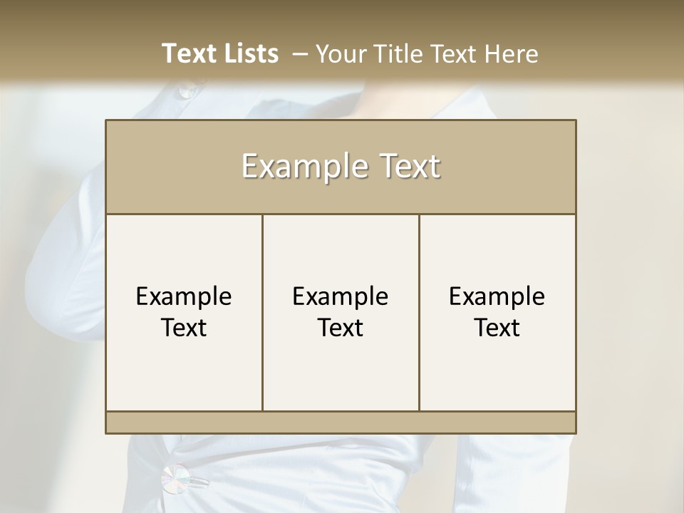 Pretty Caucasian Corporation PowerPoint Template