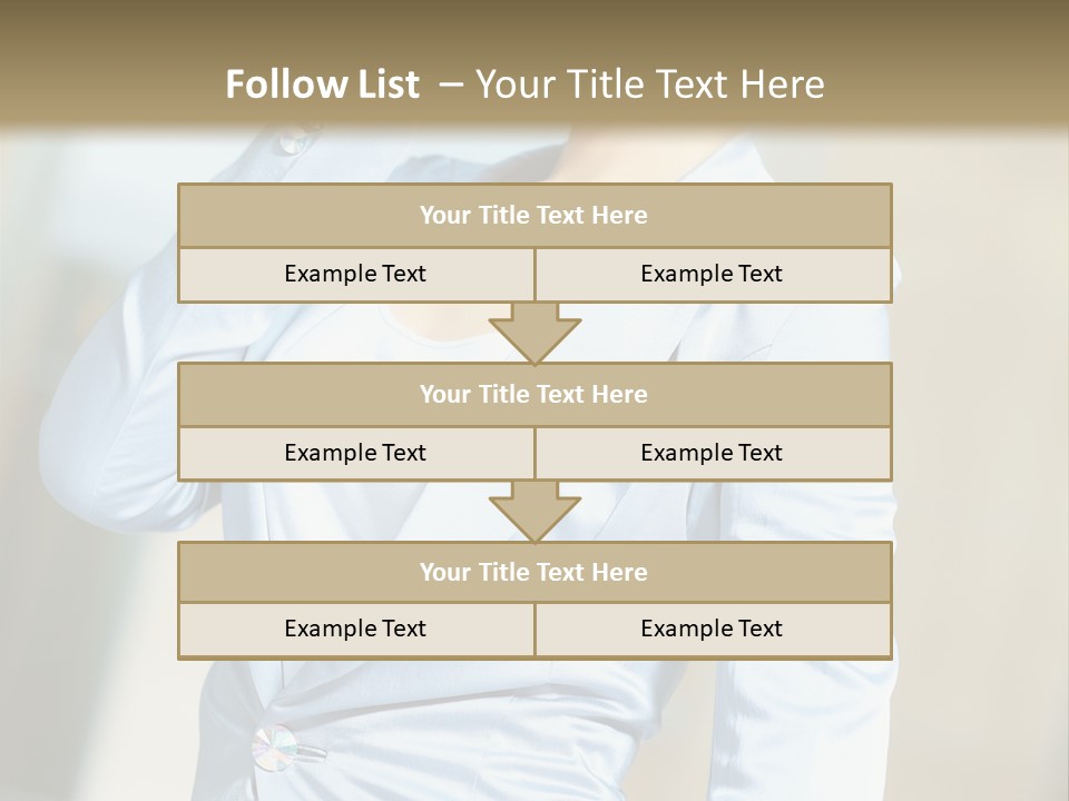 Pretty Caucasian Corporation PowerPoint Template