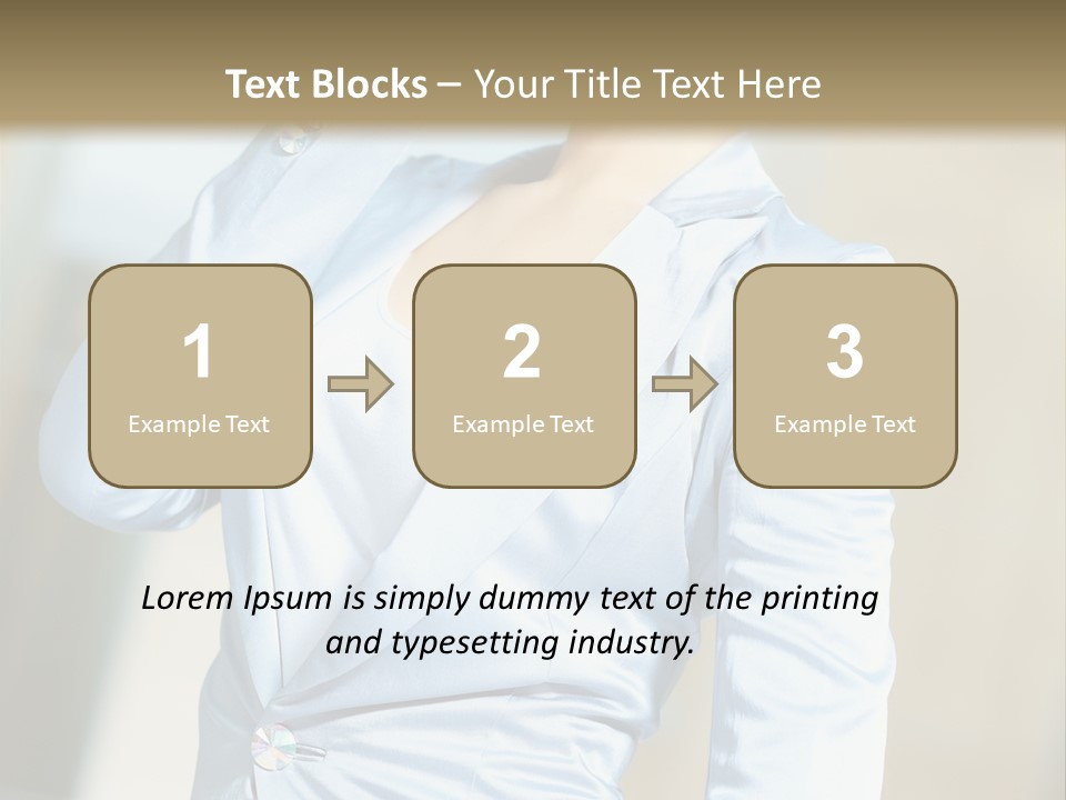 Pretty Caucasian Corporation PowerPoint Template