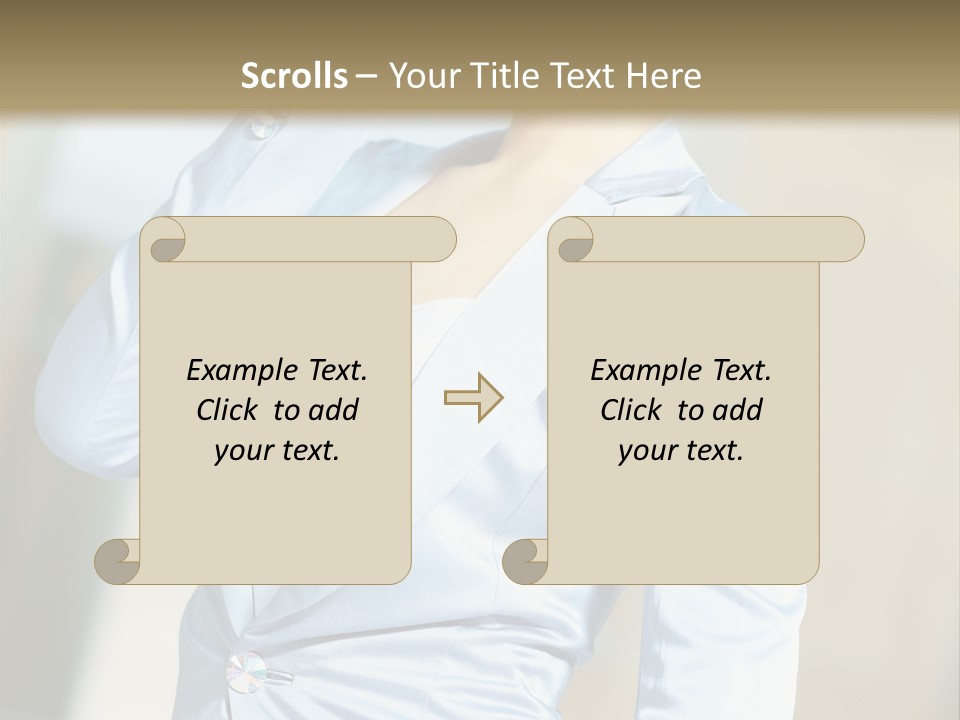 Pretty Caucasian Corporation PowerPoint Template
