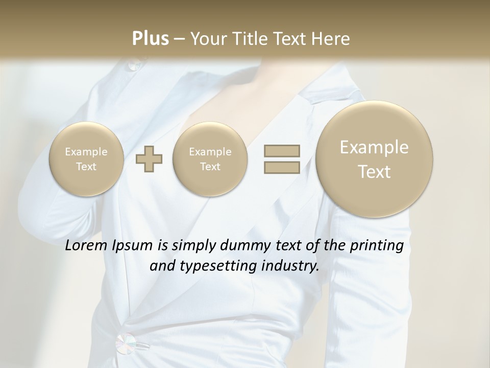 Pretty Caucasian Corporation PowerPoint Template