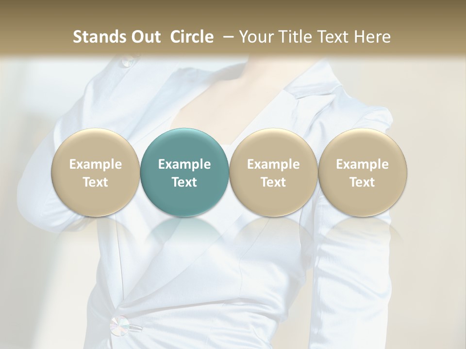 Pretty Caucasian Corporation PowerPoint Template