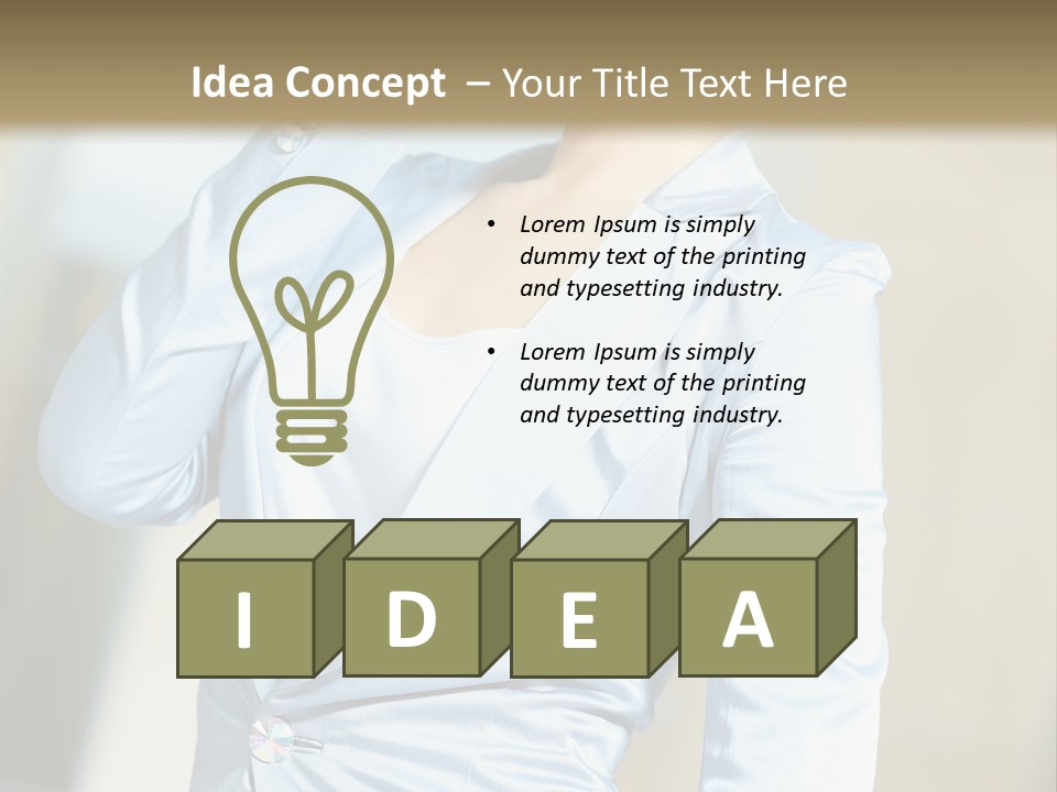 Pretty Caucasian Corporation PowerPoint Template