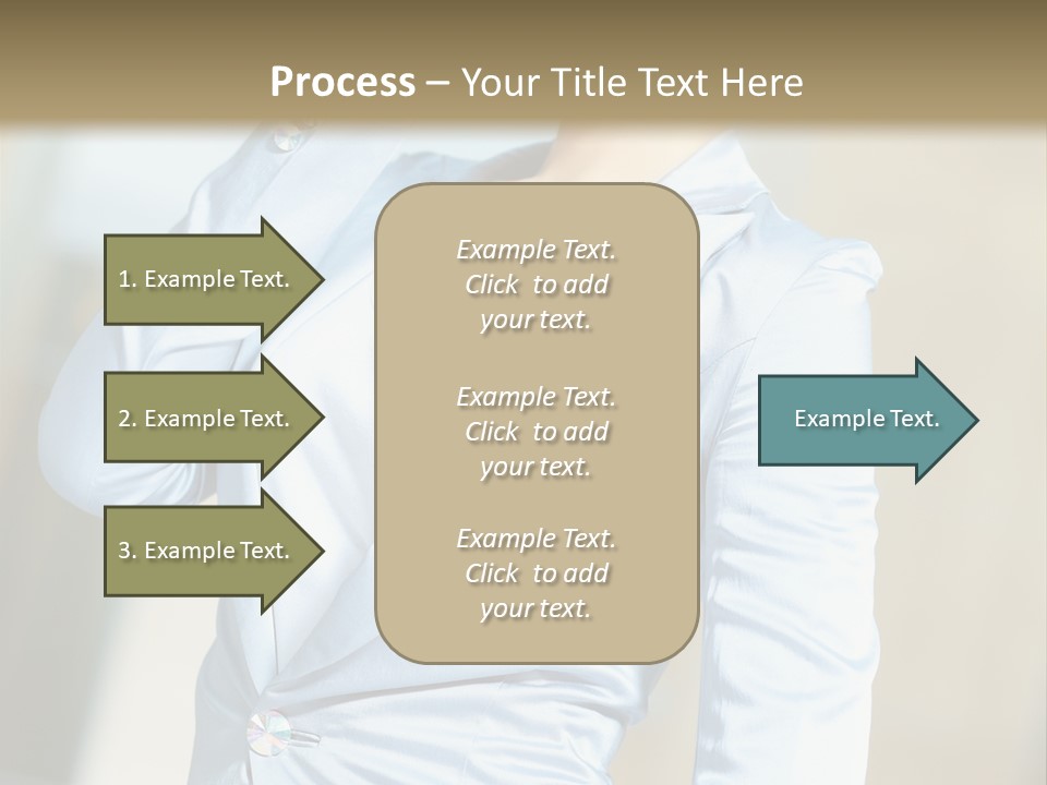 Pretty Caucasian Corporation PowerPoint Template