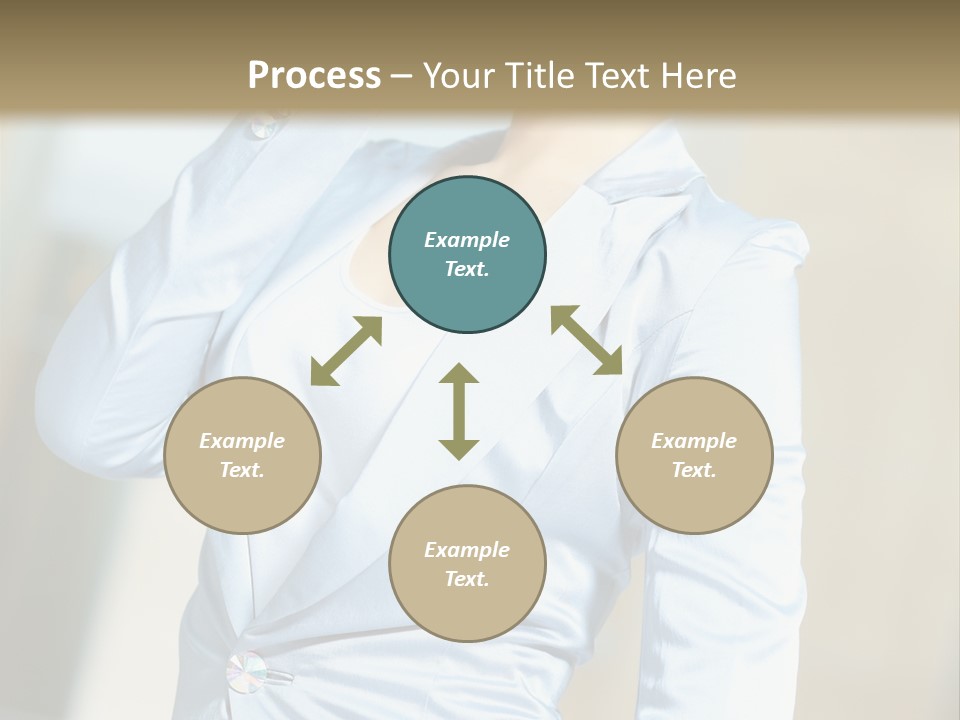 Pretty Caucasian Corporation PowerPoint Template